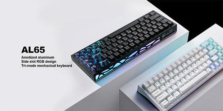 YUNZII AL65 QMK/VIA Aluminum Keyboard -- Hollow-Carved Elegance Meets Vivid RGB Glow