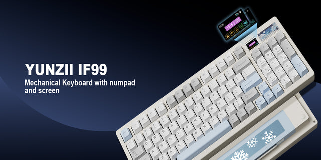 YUNZII IF99 -- Our New Full Size Keyboard with LCD Now Live!