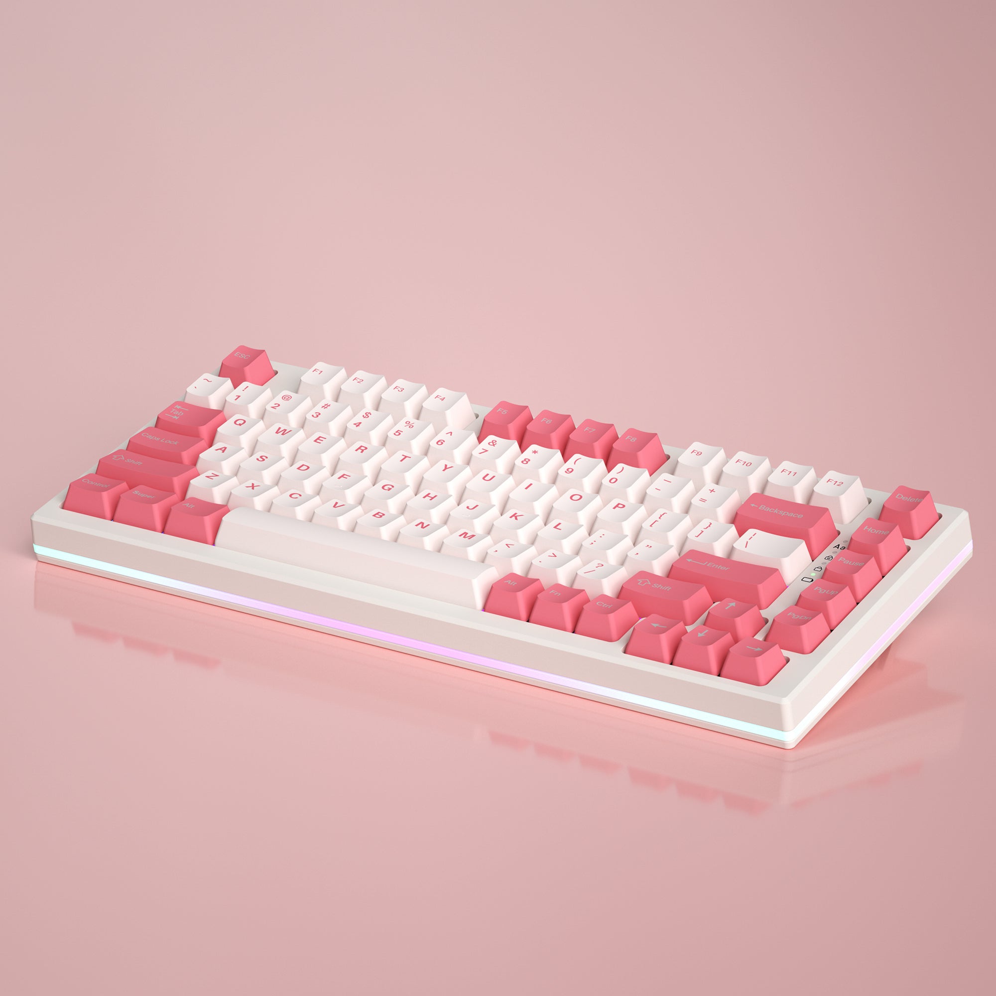 YUNZII YZ75 Pro Pink Wireless Mechanical Keyboard – YUNZII KEYBOARD
