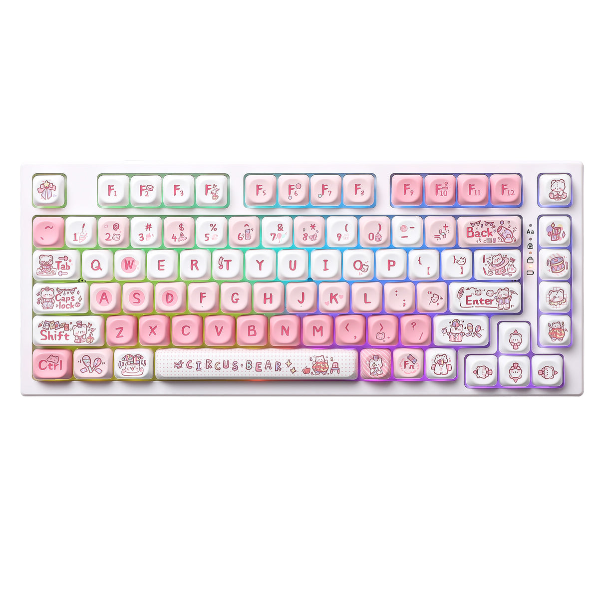 YUNZII Bear Circus MOA Profile Keycap Set