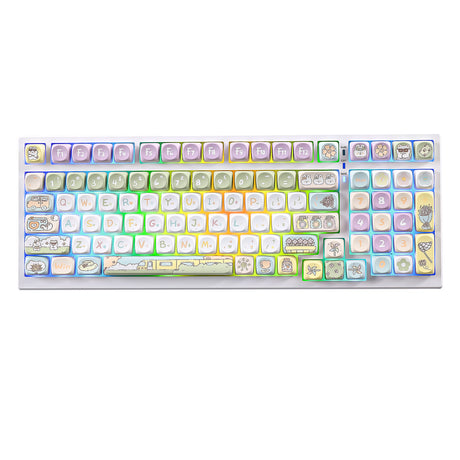 YUNZII Romantic Travel MOA Profile Keycap Set