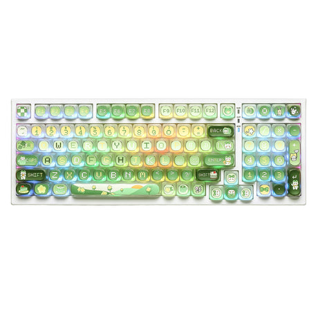 YUNZII Pudding Matcha Bunny MOA Profile Keycap Set