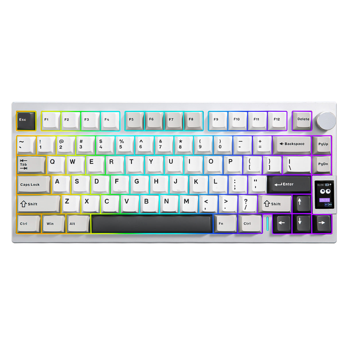 YUNZII AL80 QMK/VIA Aluminum LCD Mechanical Keyboard