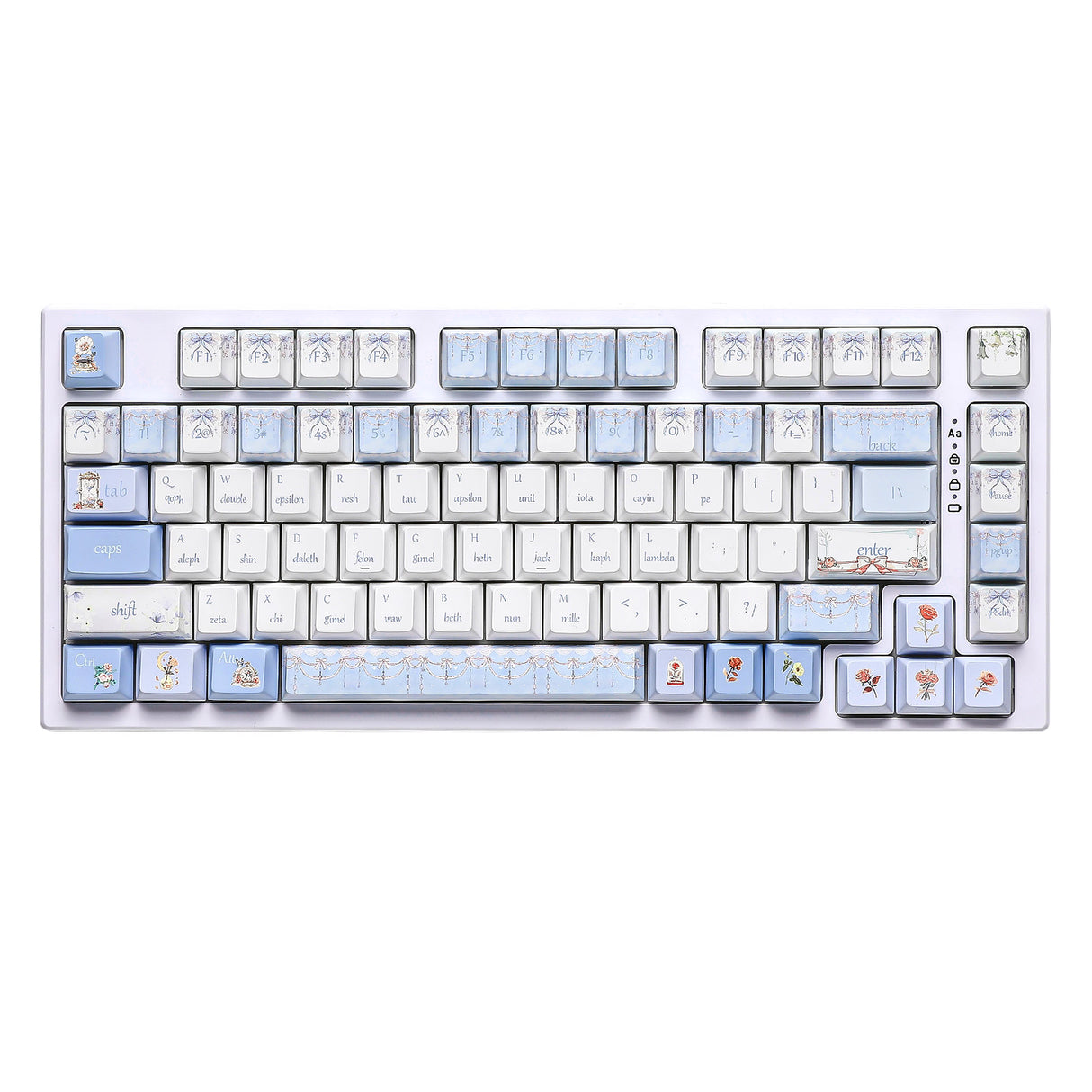 YUNZII Blue Butterfly Cherry Profile Keycap Set