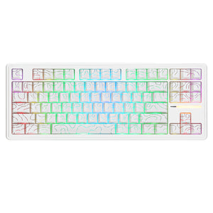 YUNZII YZ87 White Line Mechanical Gaming Keyboard