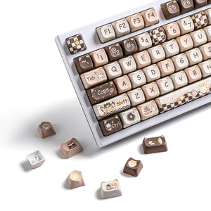 YUNZII Cappuccino MAO Profile Keycap Set