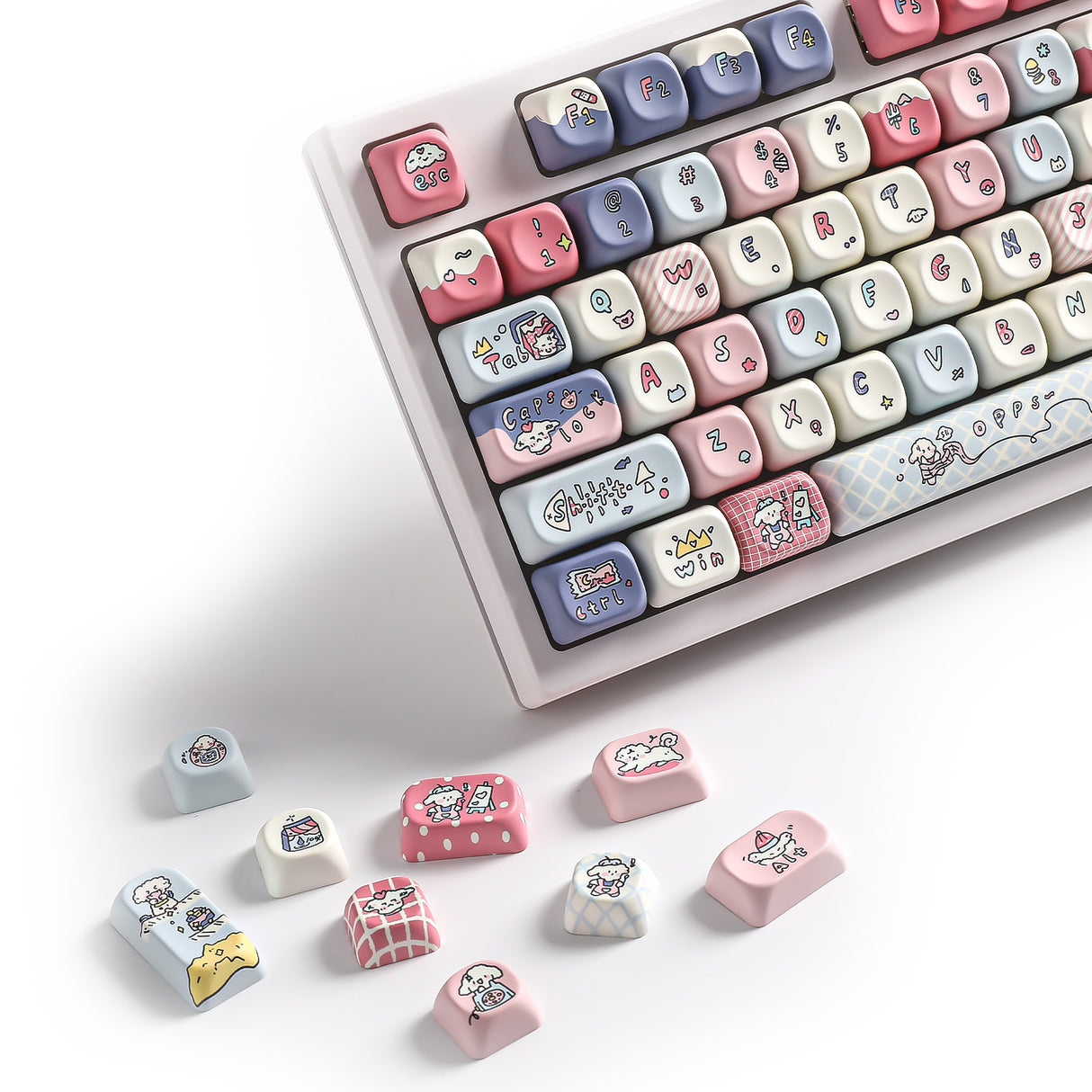 YUNZII Milk Factory MOA Profile Keycap Set