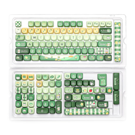 YUNZII Matcha Bunny SOA Profile Keycap Set