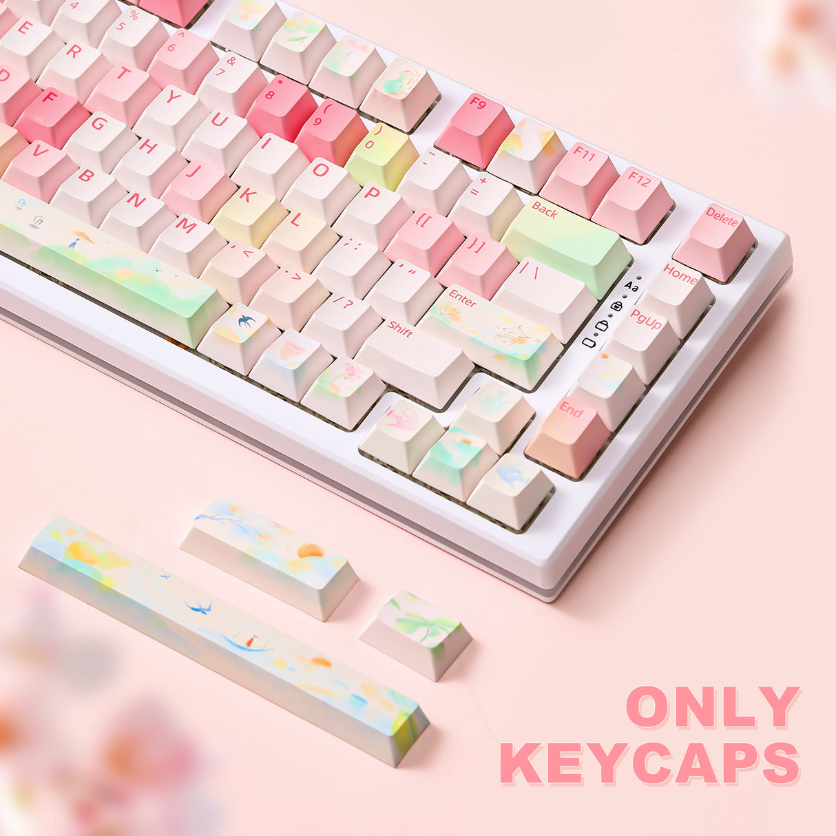 YUNZII Spring Garden Cherry Profile Keycap Set