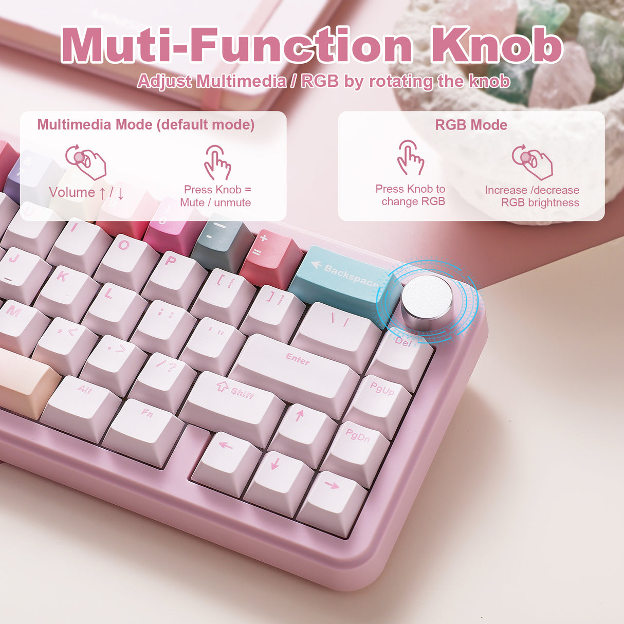 YUNZII B68 Wireless Mechanical Keyboard