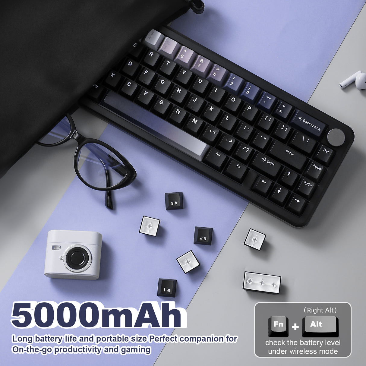 YUNZII B68 Wireless Mechanical Keyboard