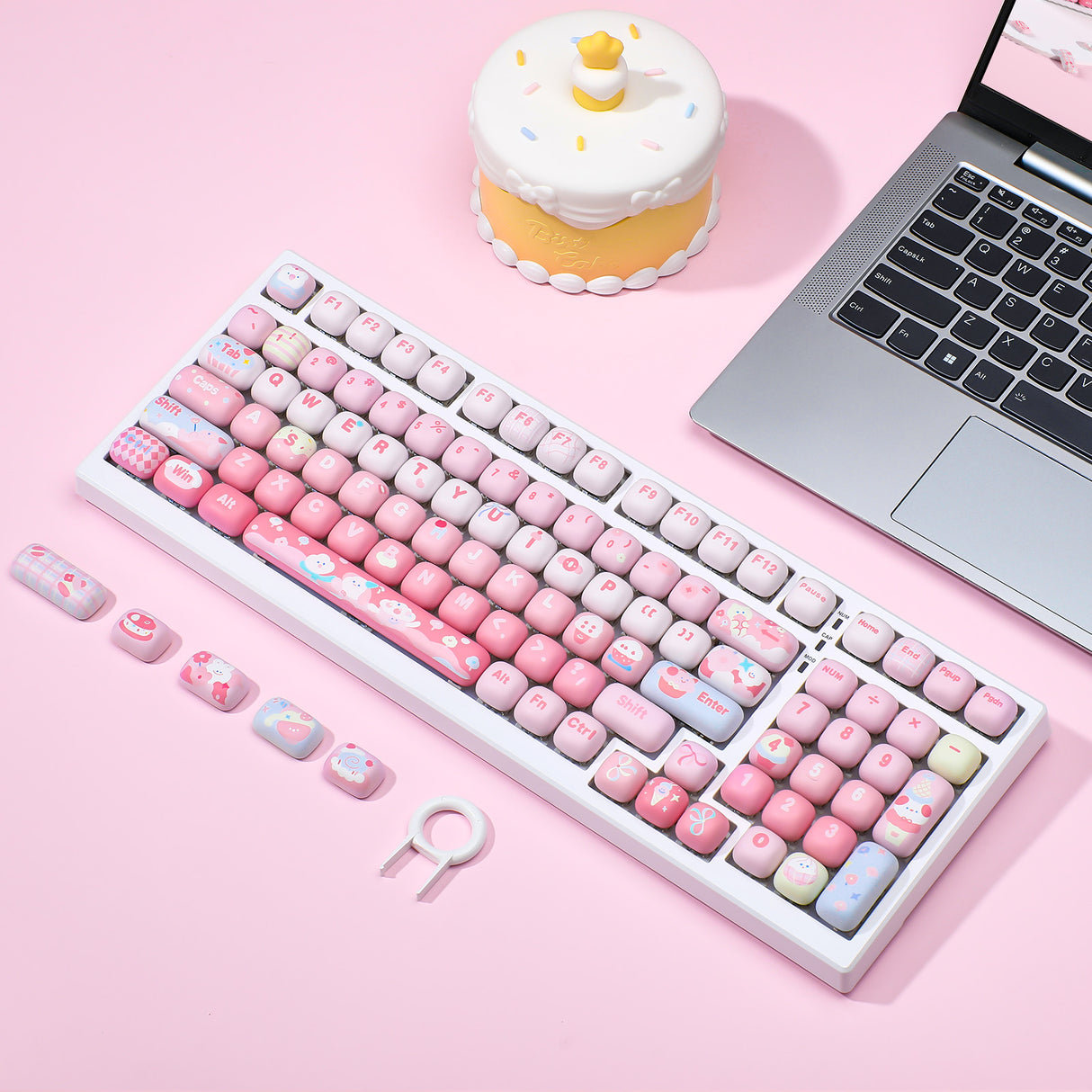 YUNZII Ice Cream MOG Profile Keycap Set