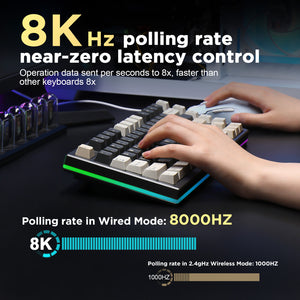 YUNZII RT80 Rapid Trigger 8K Magnetic Keyboard