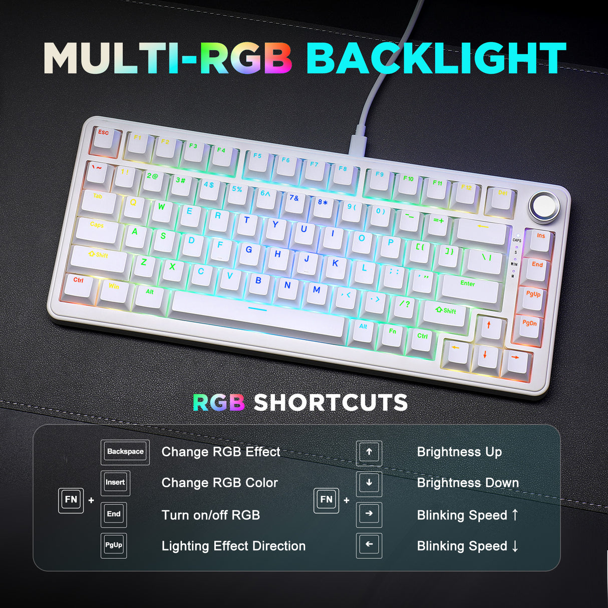 YUNZII B75 Wired RGB Mechanical Keyboard