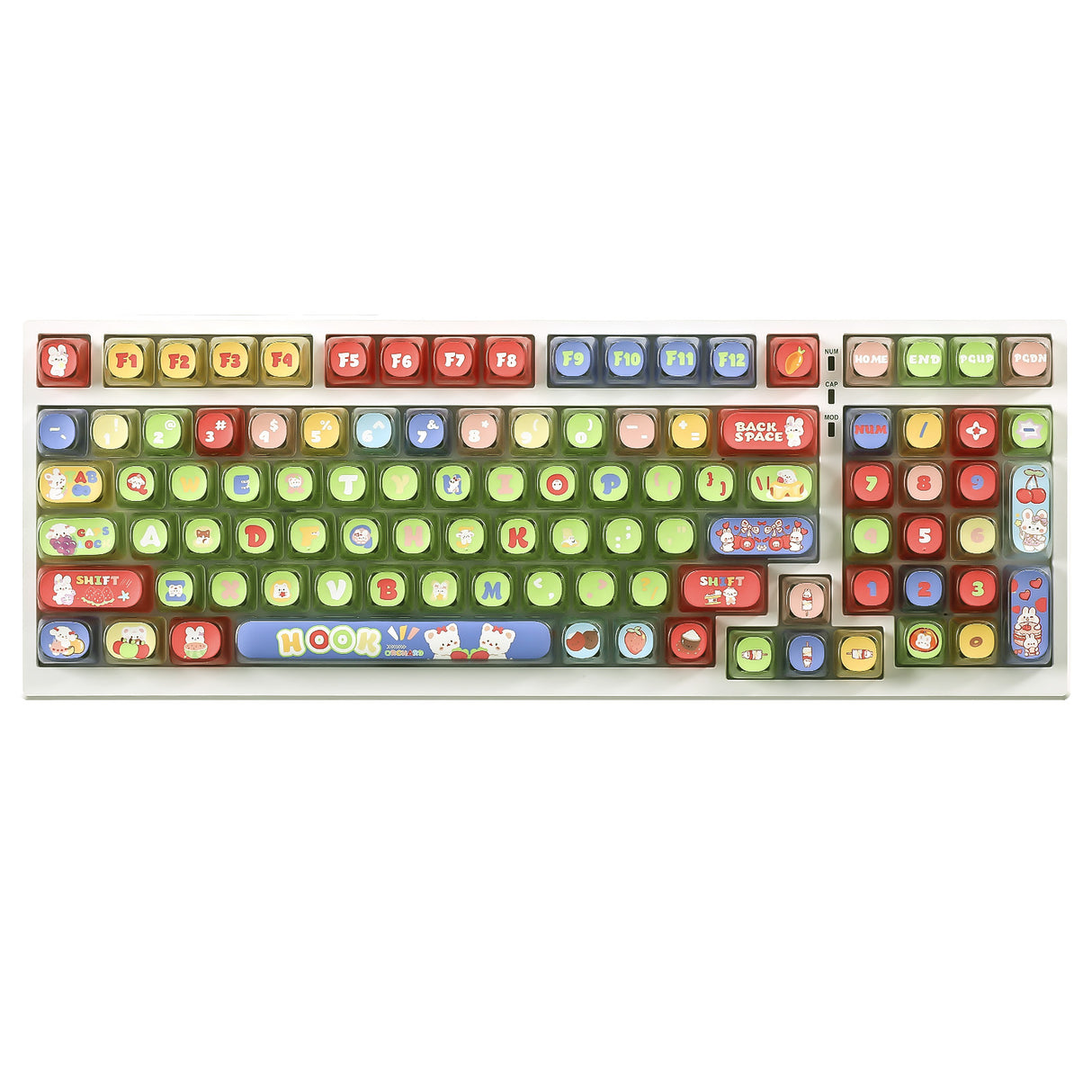 YUNZII Pudding Fruit Garden MOA Profile Keycap Set