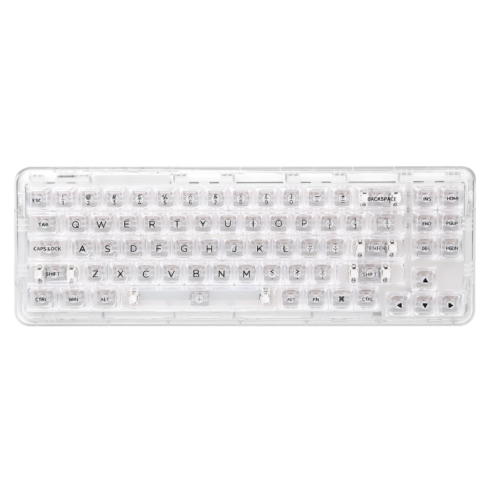 YUNZII X71 Transparent Wireless Gasket Mechanical Keyboard 