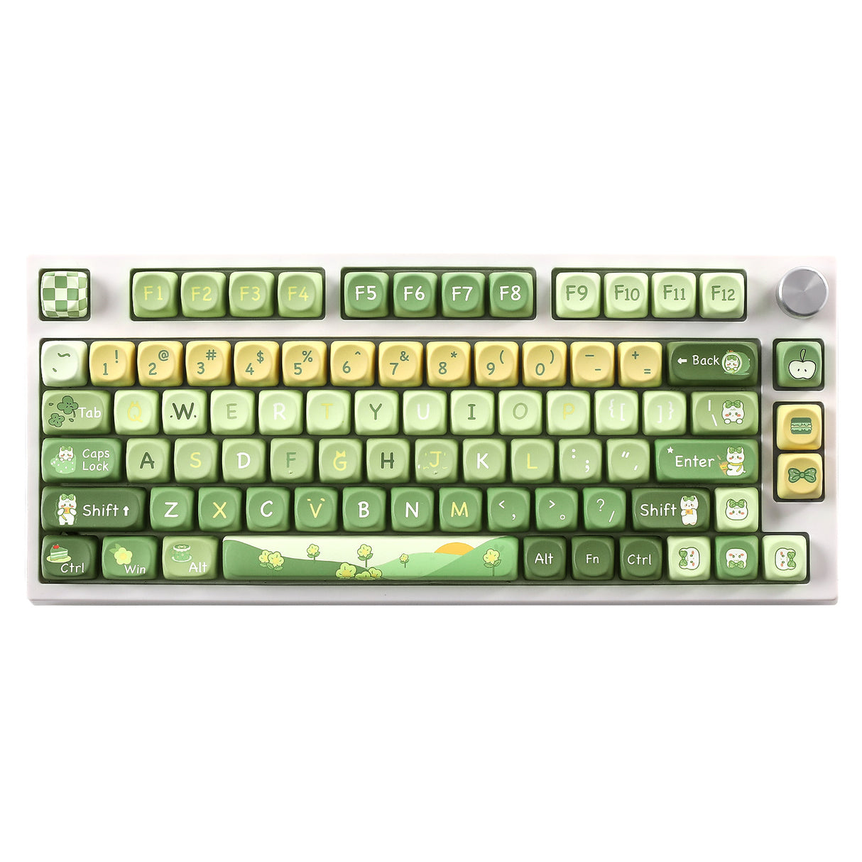 YUNZII Matcha Bunny SOA Profile Keycap Set