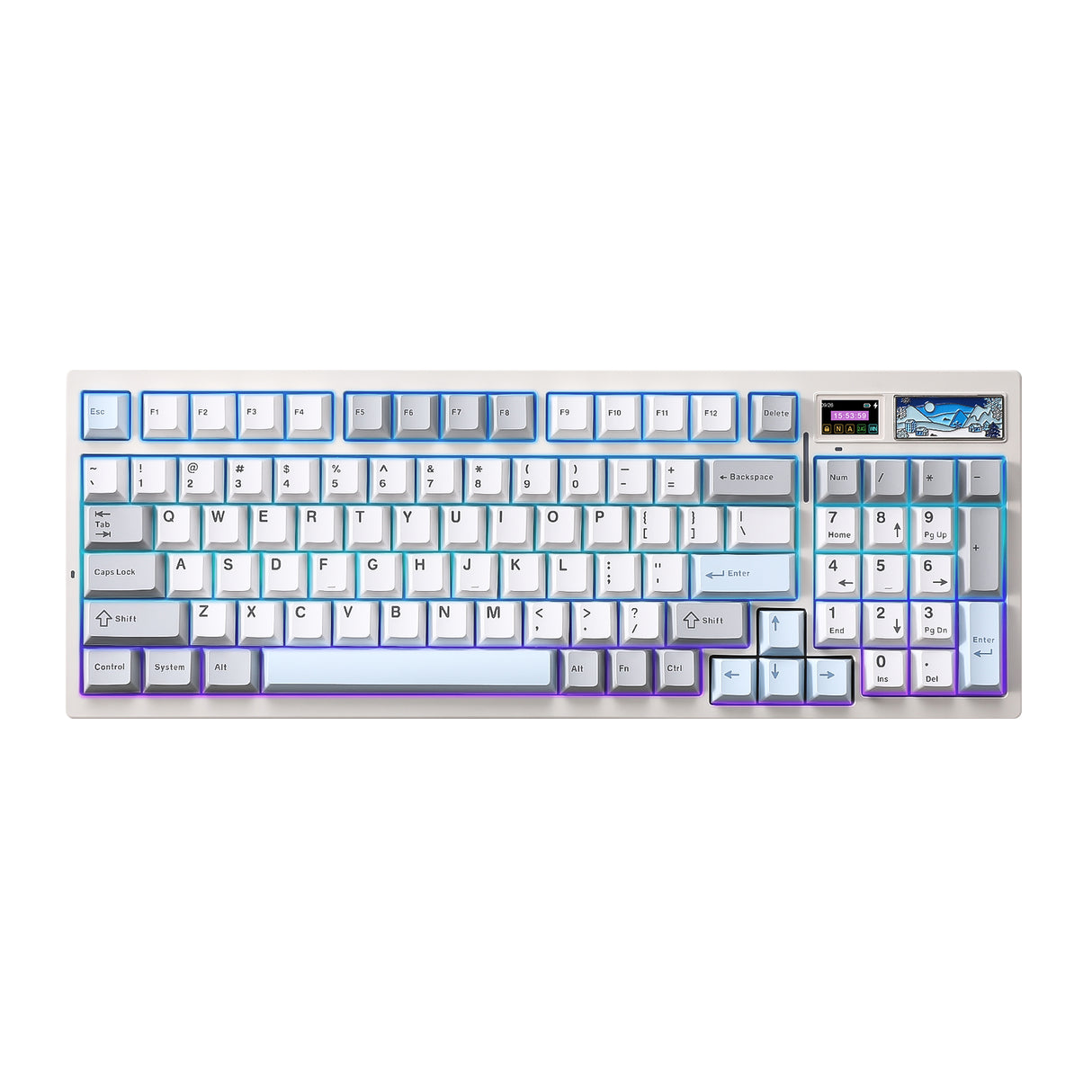 YUNZII IF99 QMK/VIA Full Size LCD Mechanical Keyboard