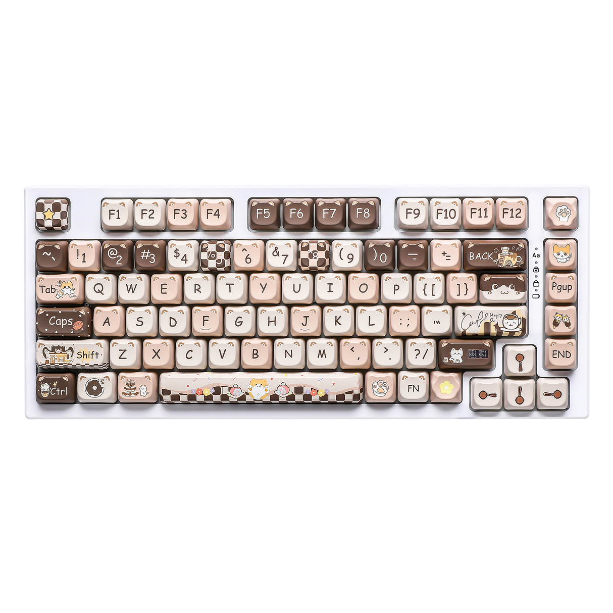 YUNZII Cappuccino MAO Profile Keycap Set