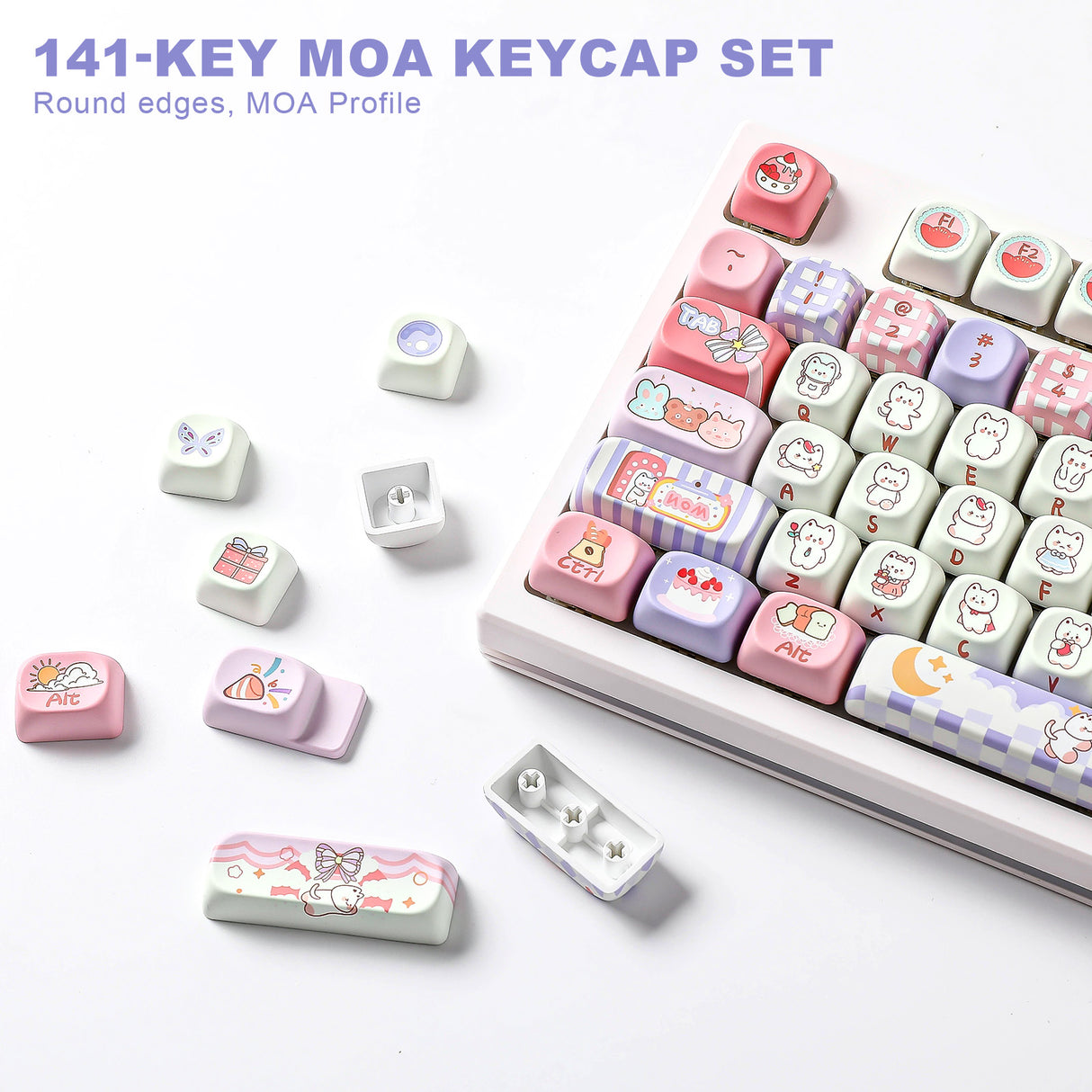 YUNZII Party MOA Profile Keycap Set