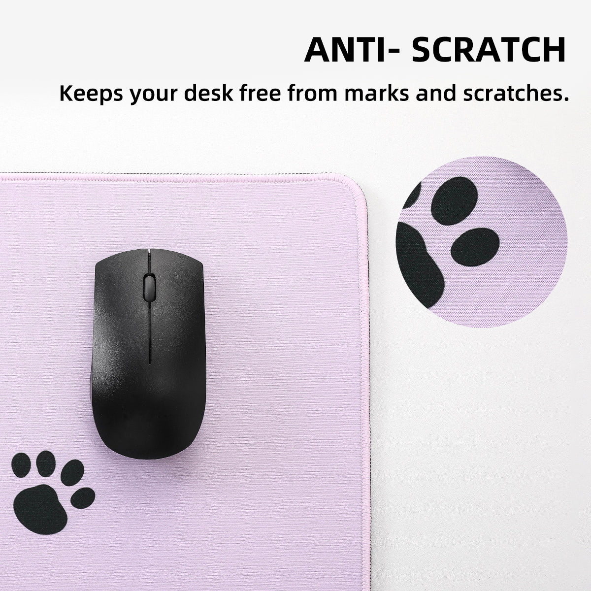 YUNZII Naughty Cat Mouse Mat Desk Pad