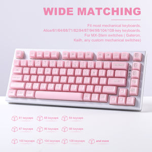 YUNZII Pink Jade SA Profile Keycap Set