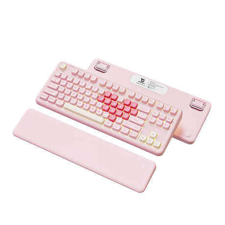 YUNZII B87 Pink QMK/VIA Custom Mechanical Keyboard