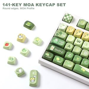 YUNZII Matcha Bunny SOA Profile Keycap Set