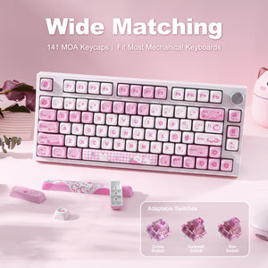 YUNZII Meow Meow MOA Profile Keycap Set