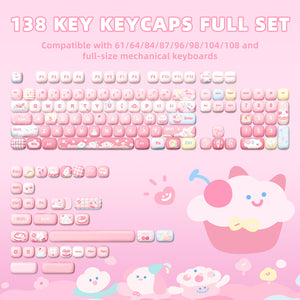 YUNZII Ice Cream MOG Profile Keycap Set