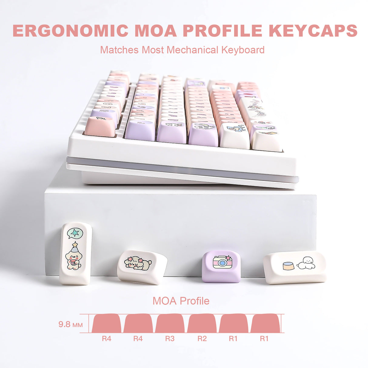 YUNZII Happy Puppy MOA Profile Keycap Set