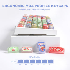 YUNZII Pudding Fruit Garden MOA Profile Keycap Set