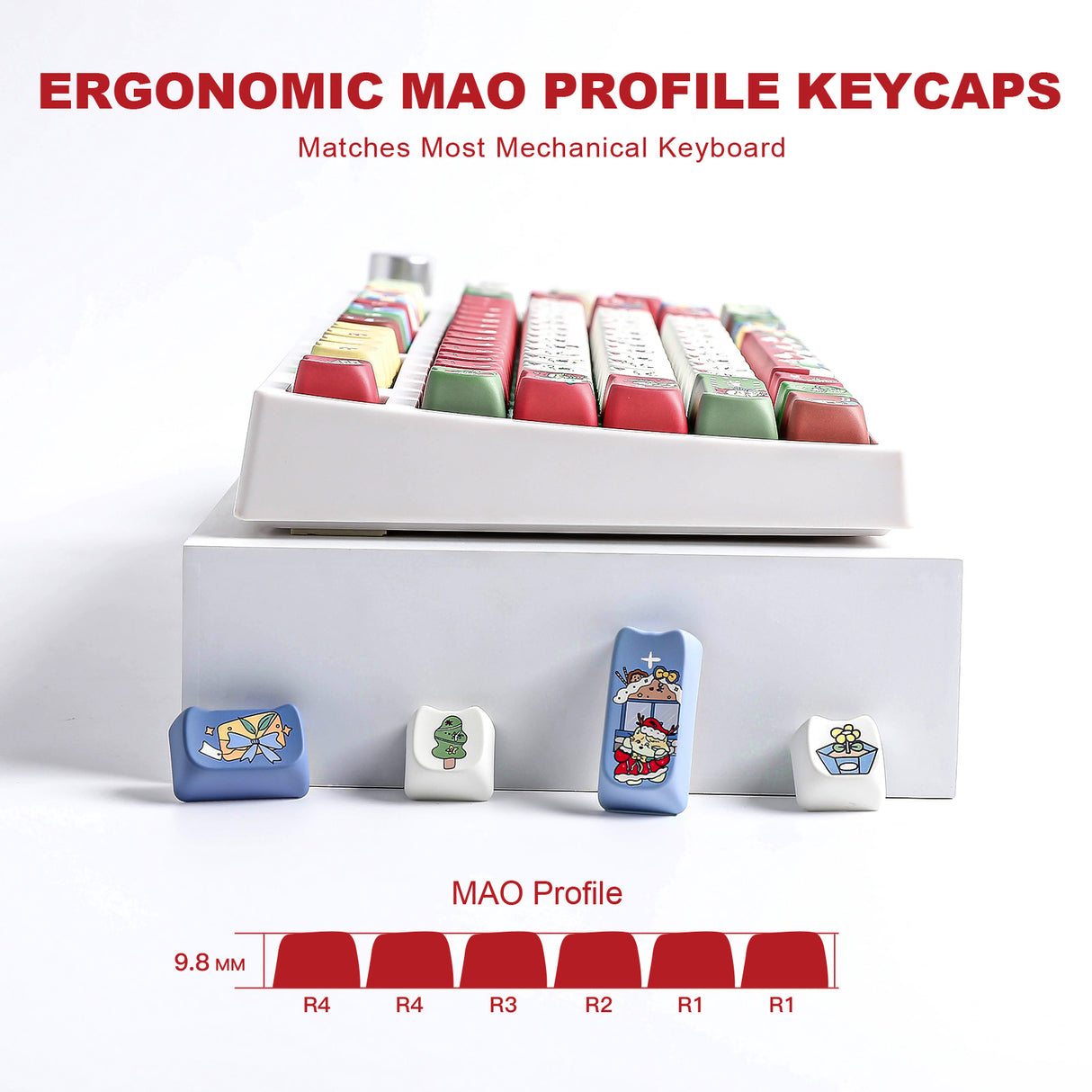 YUNZII Holiday Season MAO Profile Keycap Set