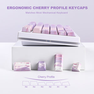 YUNZII Water Lily Cherry Profile Keycap Set