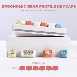 YUNZII Baby Bear MAO Bear Profile Keycap Set