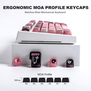 YUNZII Pudding Band MOA Profile Keycap Set