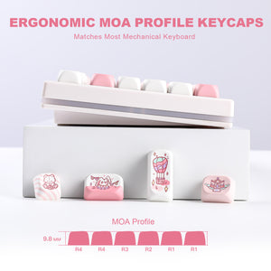 YUNZII Bear Circus MOA Profile Keycap Set