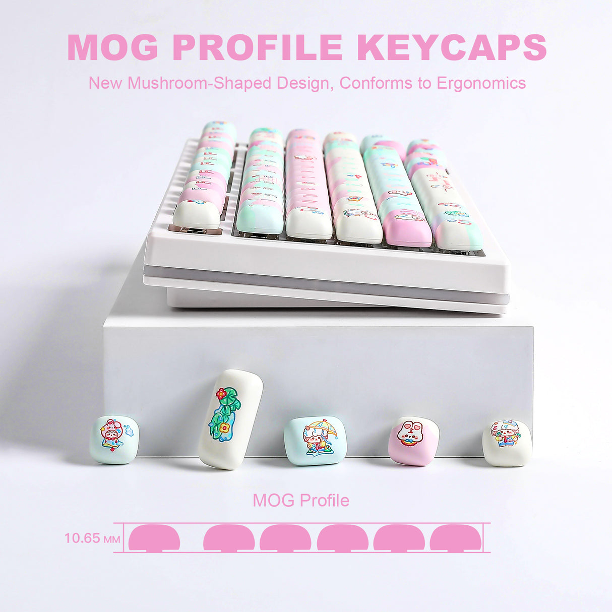 YUNZII Rainy Concert MOG Profile Keycap Set