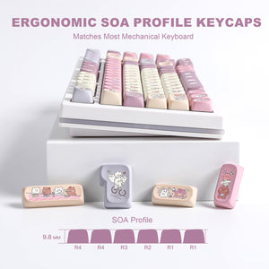 YUNZII Happy Life SOA Profile Keycap Set