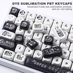 YUNZII Cow MOA Profile Keycap Set