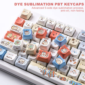 YUNZII Baby Bear MAO Bear Profile Keycap Set