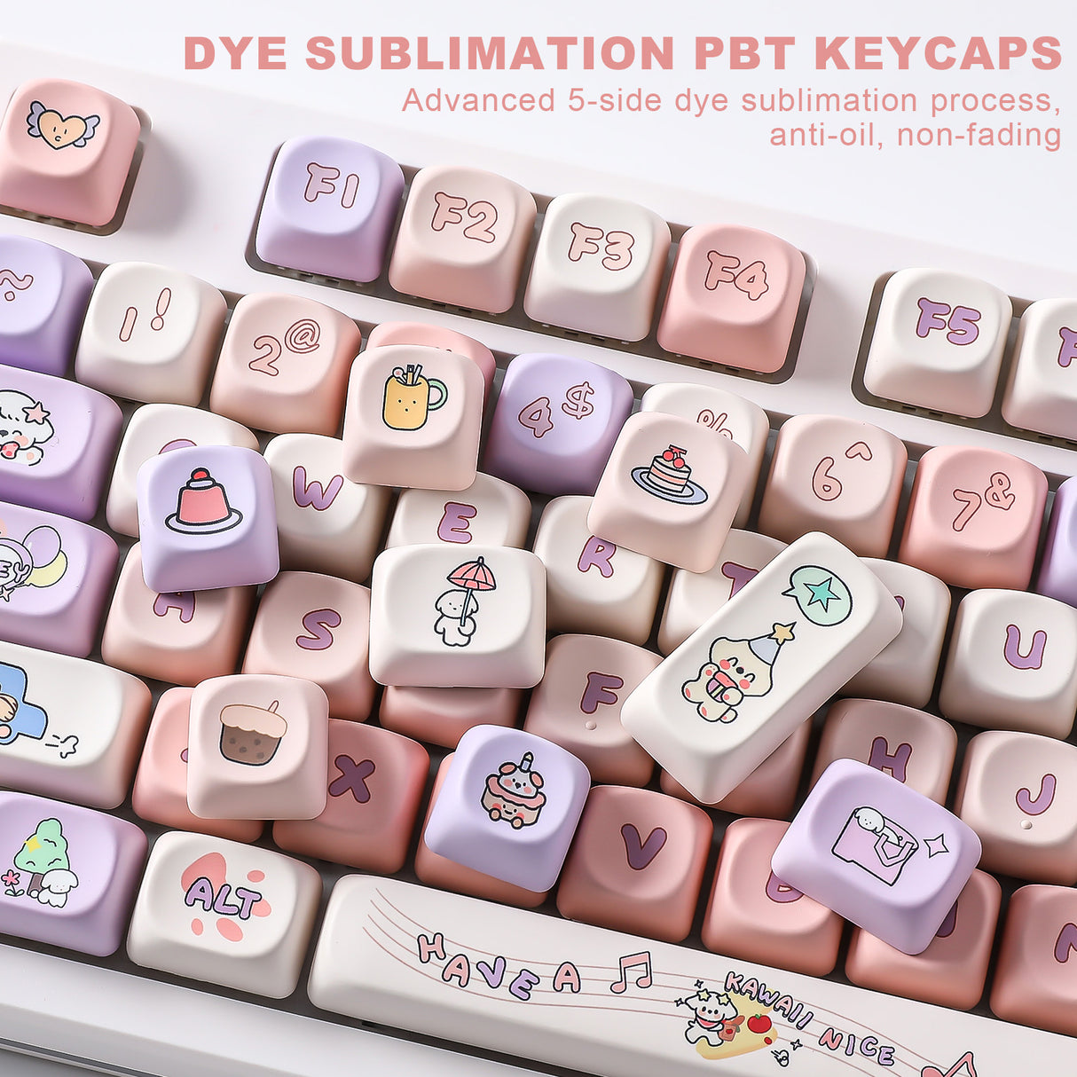 YUNZII Happy Puppy MOA Profile Keycap Set