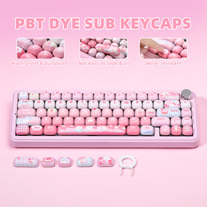 YUNZII Ice Cream MOG Profile Keycap Set