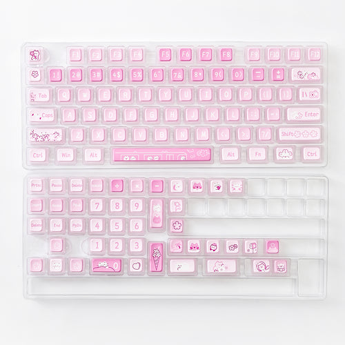 pbt keycap set dye sub keycaps cherry profile custom keyboard FOREST ...