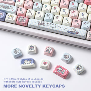 YUNZII Milk Factory MOA Profile Keycap Set