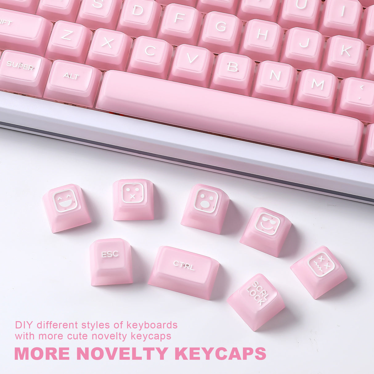 YUNZII Pink Jade SA Profile Keycap Set