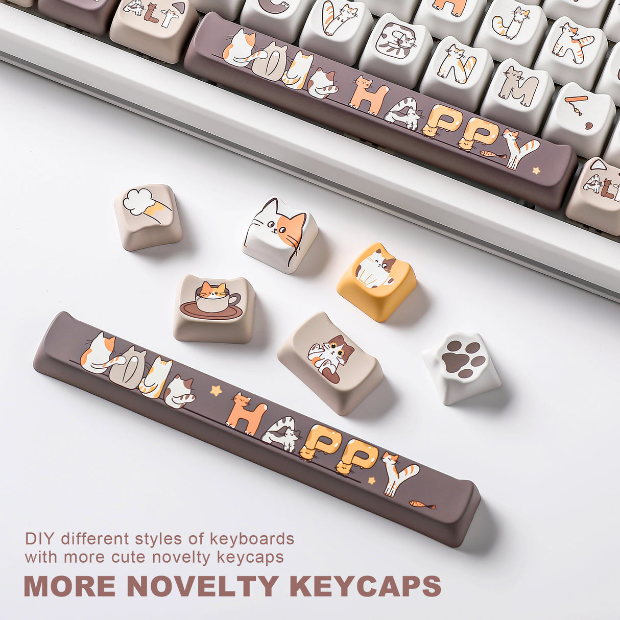 YUNZII Cats MAO Profile Keycap Set