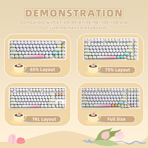 YUNZII Doodle MOG Profile Keycap Set