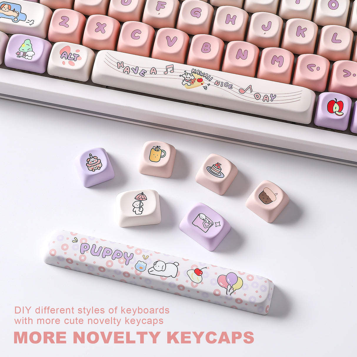 YUNZII Happy Puppy MOA Profile Keycap Set