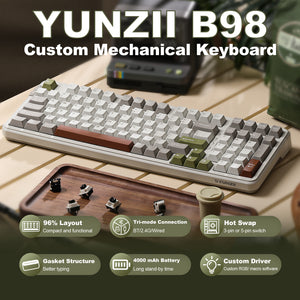 YUNZII B98 Wireless Mechanical Keyboard